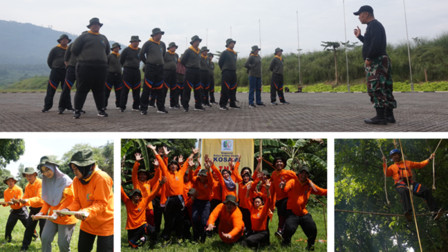 Gladiwana Sukses Gelar Military Outbound untuk KOSAMI PT Angkasa Pura II di Pusdikif Cipatat
