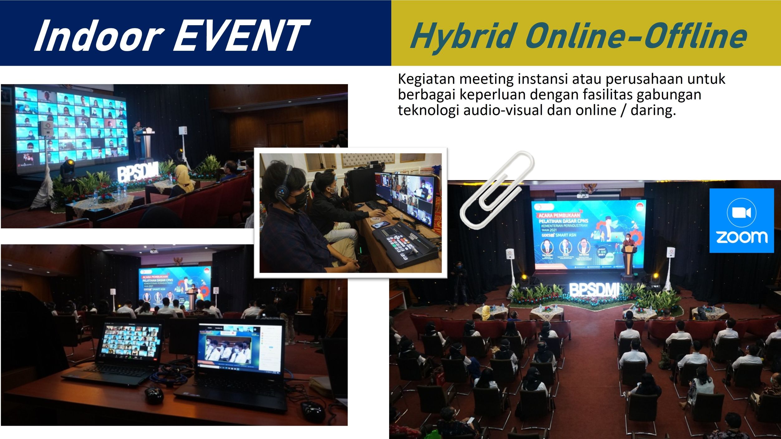 Indoor Event Hybrid Online & Offline